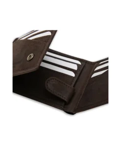 Men'S Leather Wallets^MONPIEL Small American Wallet Brown