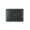 Men'S Leather Wallets^MONPIEL Small American Wallet Simple Central Logo Black