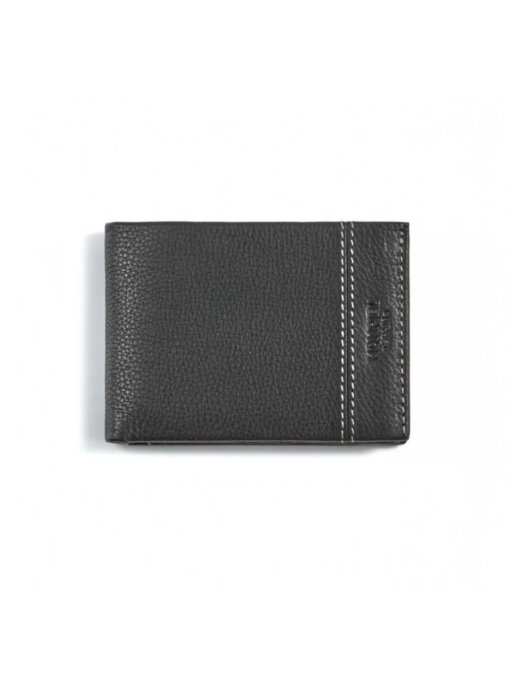 Men'S Leather Wallets^MONPIEL Small American With Two Tone Purse Black