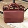 Women'S Leather Bag^MONPIEL Small Armored Leather Bag Brown