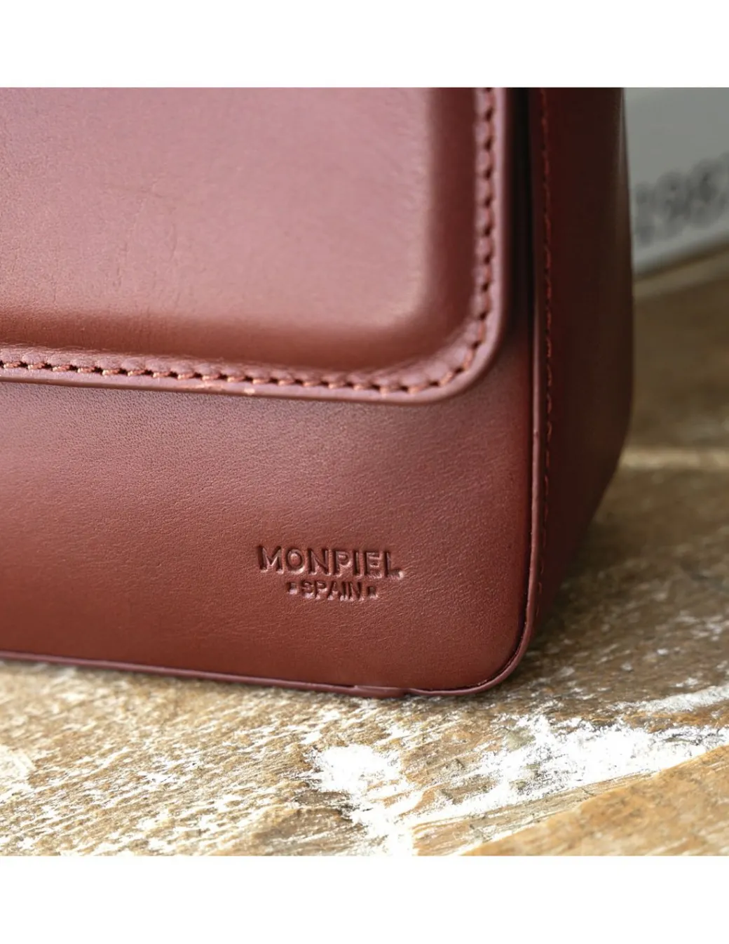 Women'S Leather Bag^MONPIEL Small Armored Leather Bag Brown