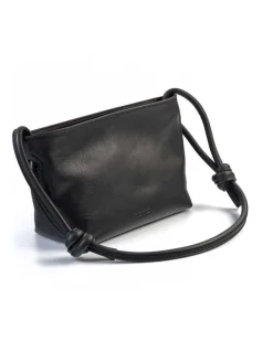 Women'S Leather Bag^MONPIEL Small Knots Bag Black