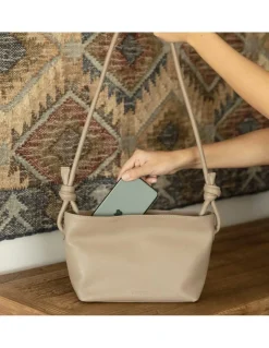 Women'S Leather Bag^MONPIEL Small Knots Bag Mole