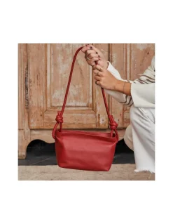 Women'S Leather Bag^MONPIEL Small Knots Bag Red
