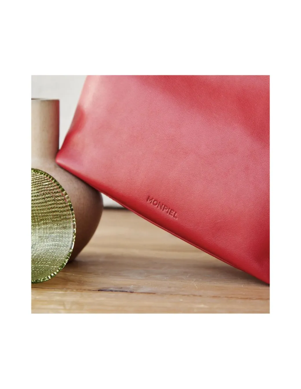 Women'S Leather Bag^MONPIEL Small Knots Bag Red