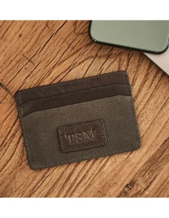 Leather Card Holders^MONPIEL Sport Card Holder Green