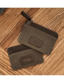 Leather Card Holders^MONPIEL Sport Purse Green