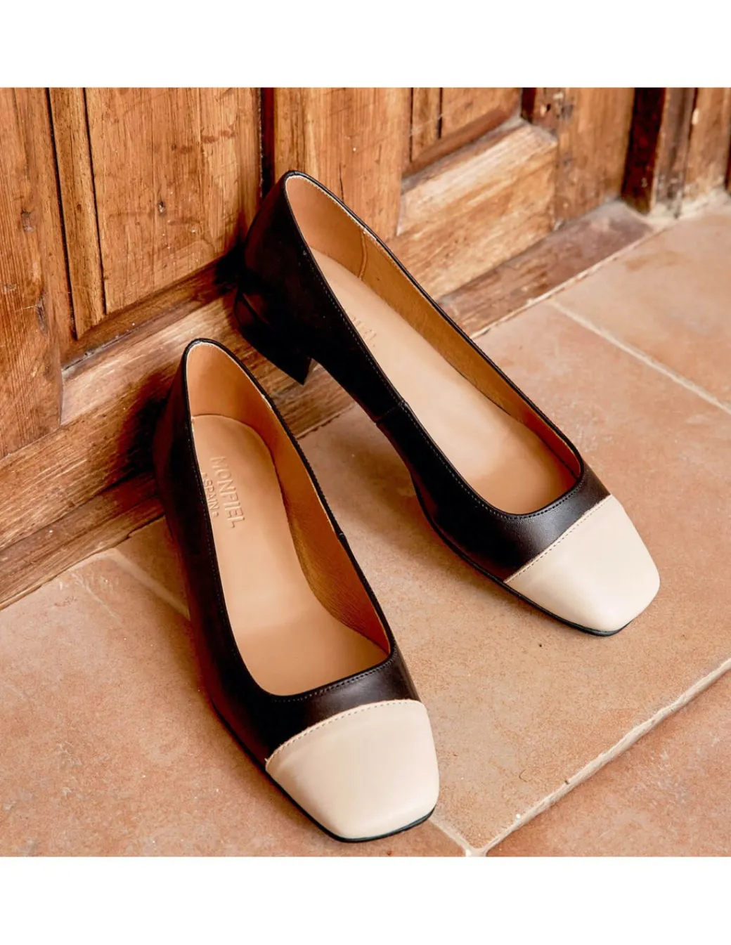Ballet Flats Woman^MONPIEL Square Toe Shoe Gabi Black