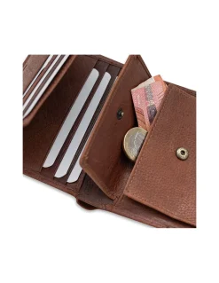 Men'S Leather Wallets^MONPIEL Wallet Billfold With Rubber Coin Purse Havana