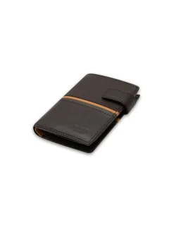 Men'S Leather Wallets^MONPIEL Wallet With Brooch And Purse Inside Color Stripes Brown