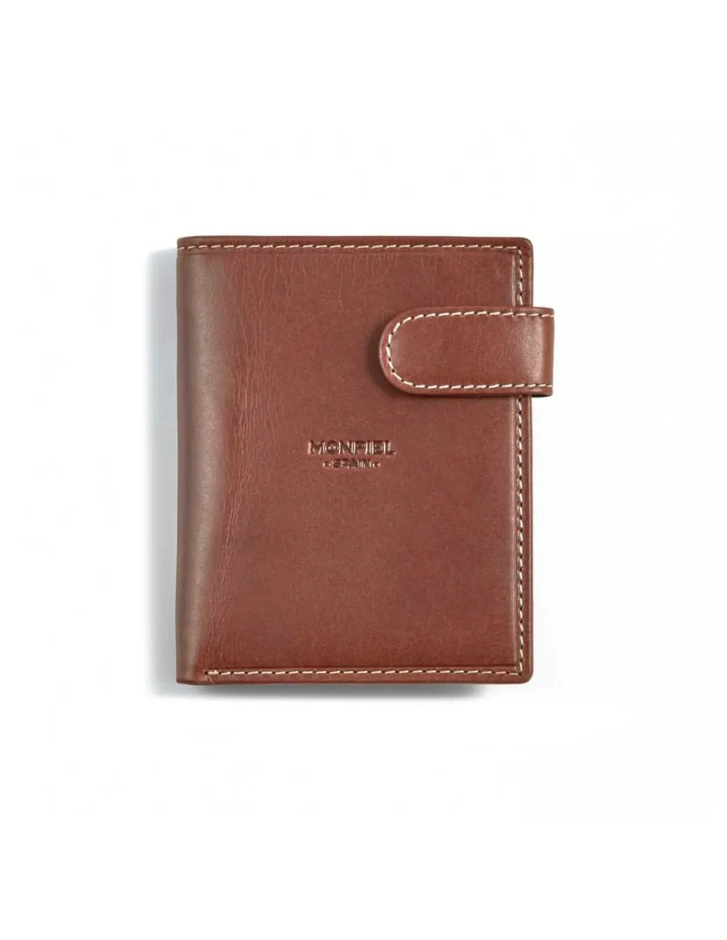 Men'S Leather Wallets^MONPIEL Wallet With Clasp And Back Purse Central Logo Leather