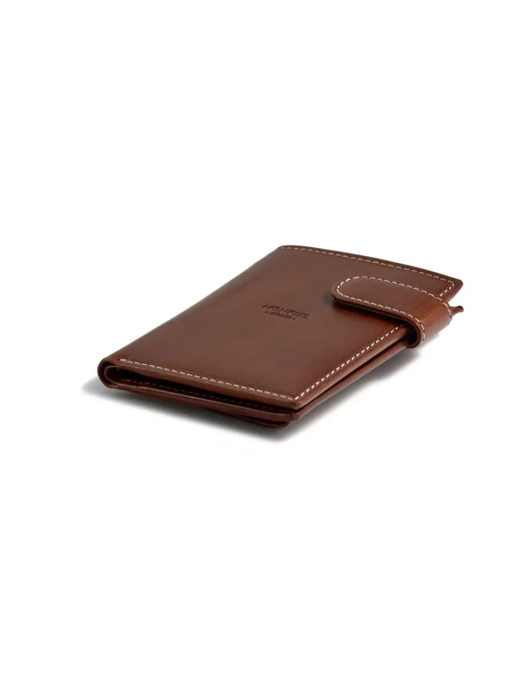Men'S Leather Wallets^MONPIEL Wallet With Clasp And Back Purse Central Logo Leather