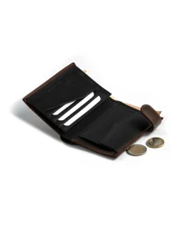 Men'S Leather Wallets^MONPIEL Wallet With Clasp And Two Tone Interior Purse Brown