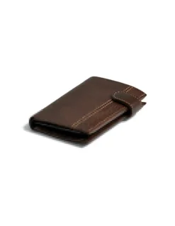 Men'S Leather Wallets^MONPIEL Wallet With Clasp And Two Tone Interior Purse Brown