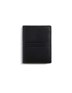 Men'S Leather Wallets^MONPIEL Wallet With Clasp Inside And Coin Pocket Mountain Black
