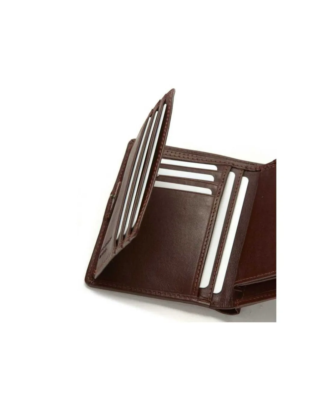Men'S Leather Wallets^MONPIEL Wallet With Clasp Inside And Coin Pocket Mountain Brown