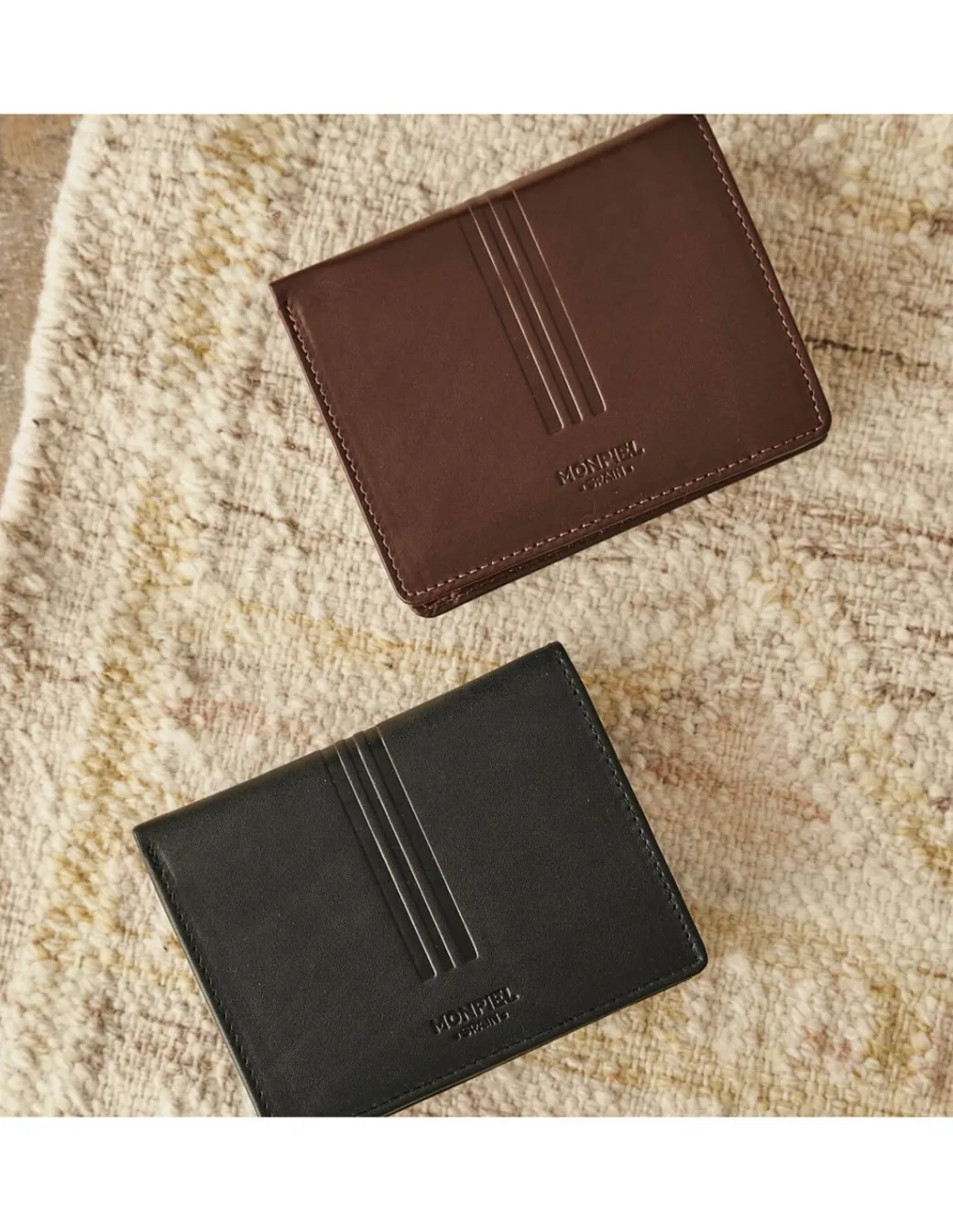 Men'S Leather Wallets^MONPIEL Wallet With Clasp Inside And Coin Pocket Mountain Brown