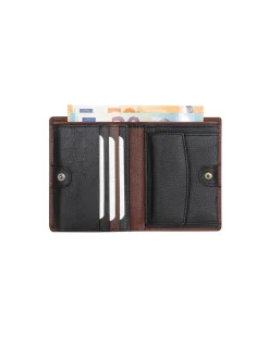 Men'S Leather Wallets^MONPIEL Wallet With Inner Loop And Stamped Purse Havana