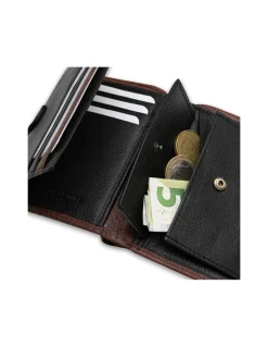 Men'S Leather Wallets^MONPIEL Wallet With Inner Loop And Stamped Purse Havana