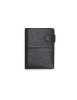 Men'S Leather Wallets^MONPIEL Wallet With Loop And Purse Inside Printed Black