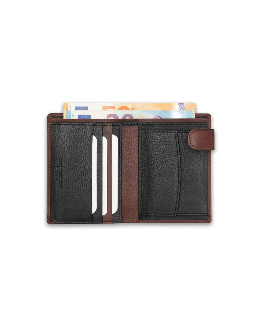 Men'S Leather Wallets^MONPIEL Wallet With Loop And Purse Inside Printed Havana