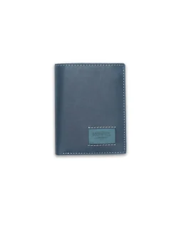 Men'S Leather Wallets^MONPIEL Wallet With Purse Inside Patch With Logo Blue