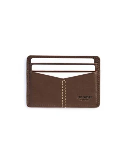 Leather Card Holders^MONPIEL Western Leather Card Holder Brown