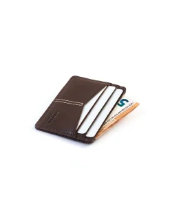 Leather Card Holders^MONPIEL Western Leather Card Holder Brown