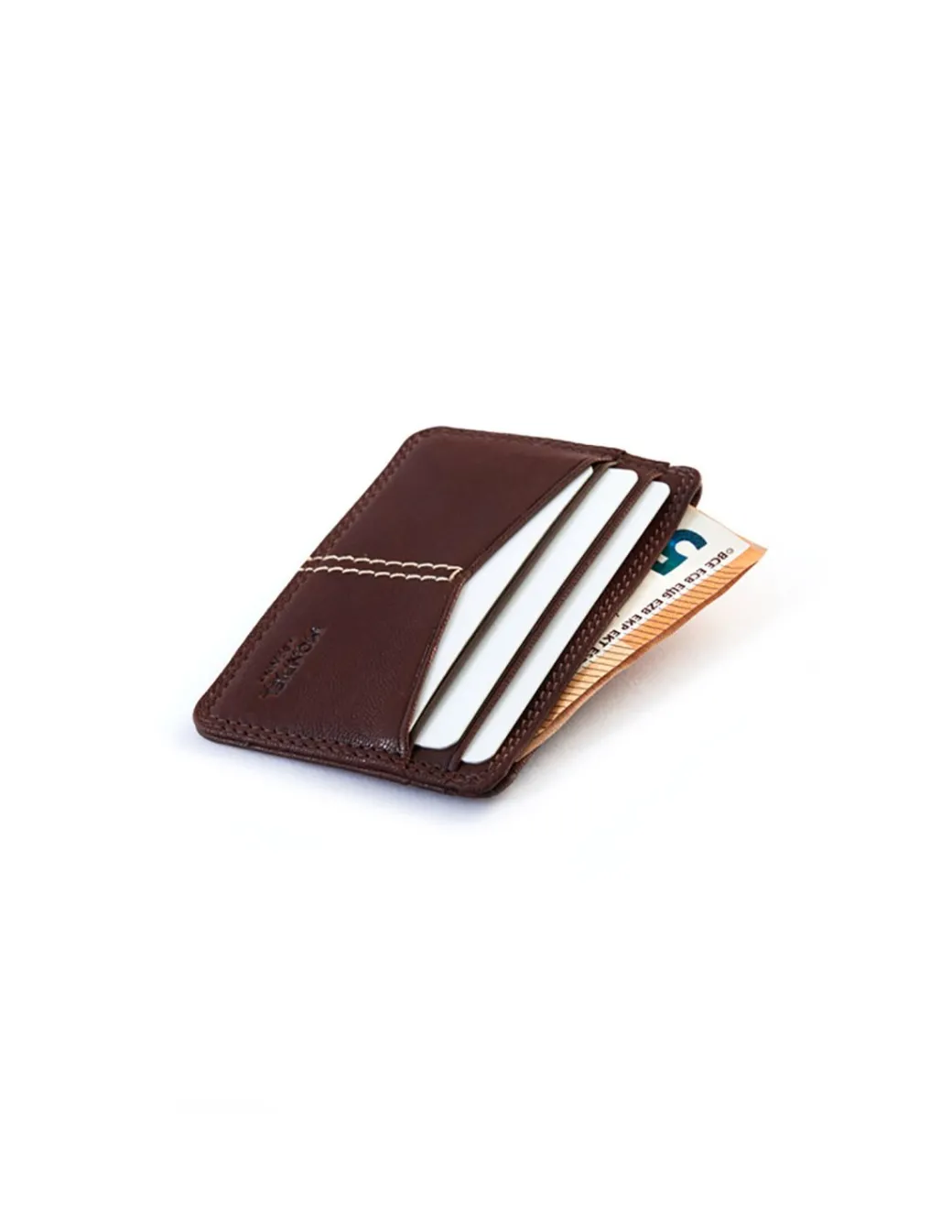 Leather Card Holders^MONPIEL Western Leather Card Holder Havana