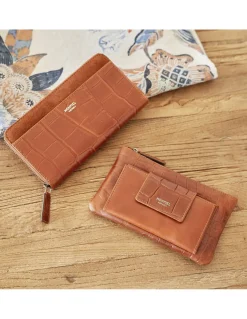 Women'S Leather Wallets^MONPIEL Woman Zip Wallet Leather