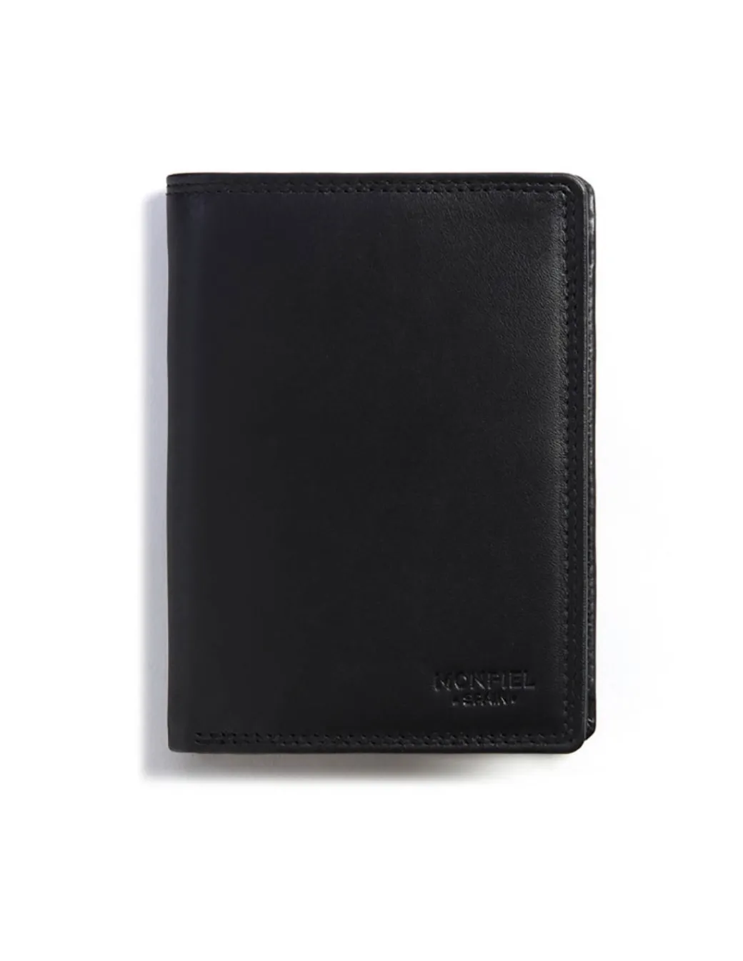 Men'S Leather Wallets^MONPIEL Xl Leather Wallet With Coin Purse Black