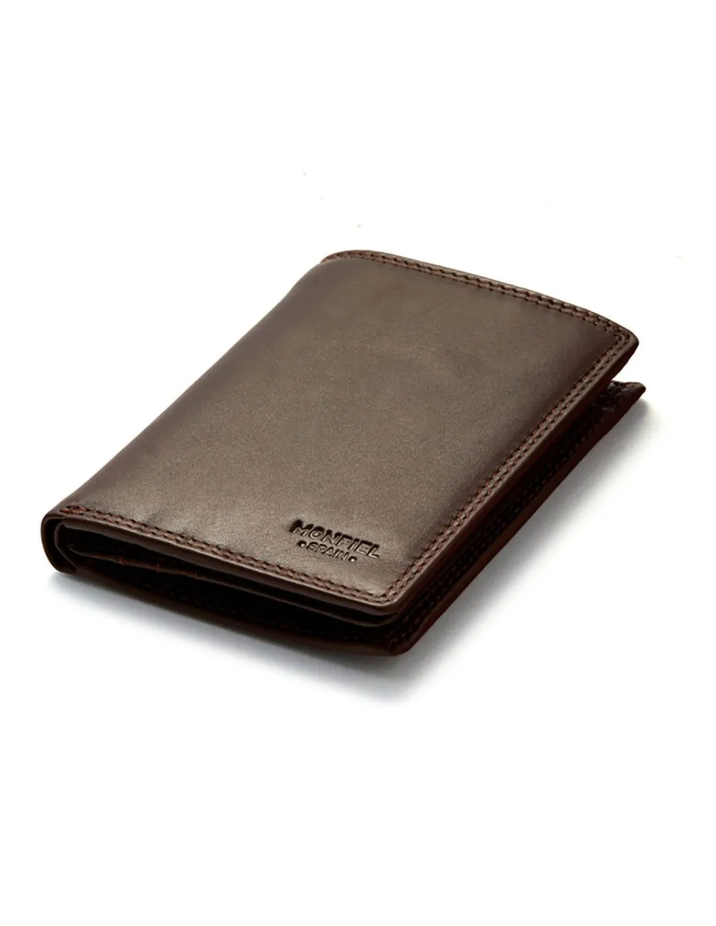 Men'S Leather Wallets^MONPIEL Xl Leather Wallet With Coin Purse Brown