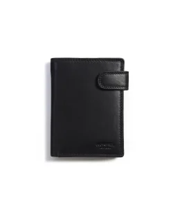 Men'S Leather Wallets^MONPIEL Xl Leather Wallet With Loop And Coin Purse Black