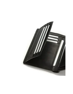 Men'S Leather Wallets^MONPIEL Xl Leather Wallet With Loop And Coin Purse Black